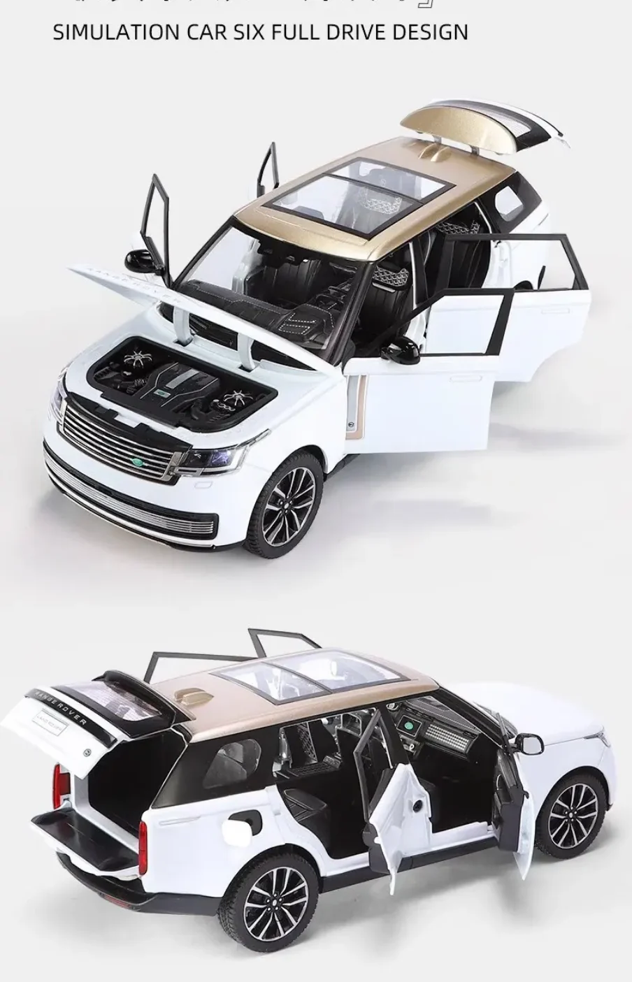 Range Rover Autobiography SV Metal Diecast Car 1:24 (20x8 cm) - Image 6